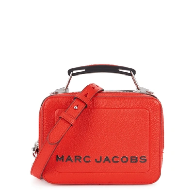 Shop Marc Jacobs The Box 20 Leather Cross-body Bag In Red