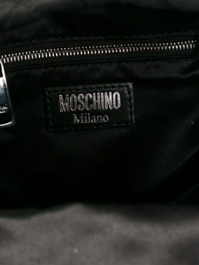 MOSCHINO 绗缝背包 - 黑色