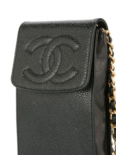 Pre-owned Chanel Vintage Chain Shoulder Bag Phone Case - 黑色 In Black