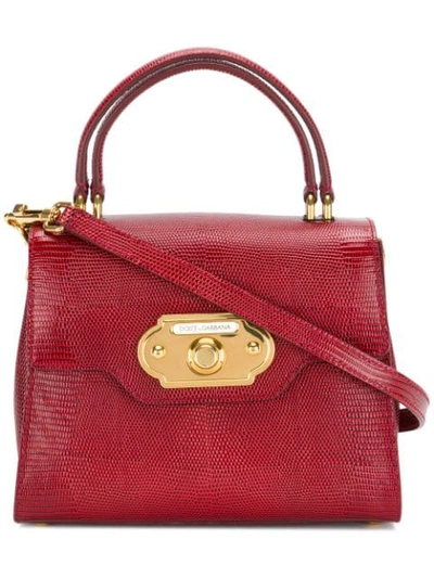 Shop Dolce & Gabbana Welcome Handbag In Red