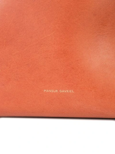 Shop Mansur Gavriel Bucket Bag In Brown