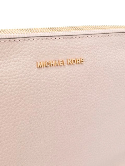 Shop Michael Michael Kors Logo Plaque Shoulder Bag In Pink