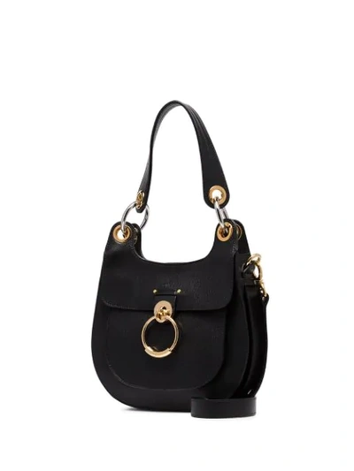 Shop Chloé Small Tess Hobo Bag In Black