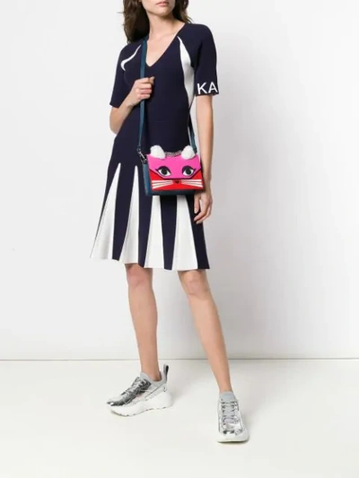 Shop Karl Lagerfeld Klassic Fun Mini Handbag In Multicolour