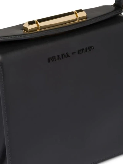 Shop Prada Sybille Leather Bag In Black