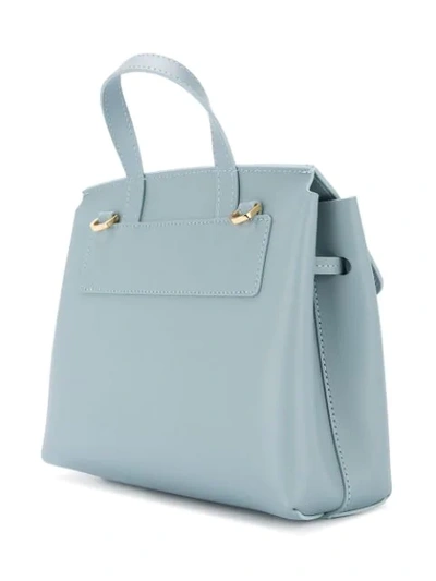 Shop Mansur Gavriel Mini Lady Bag In Blue