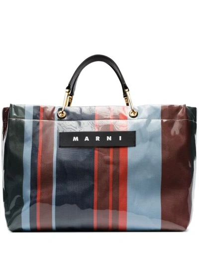 Shop Marni Glossy Grip Tote Bag - Multicoloured