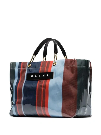 Shop Marni Glossy Grip Tote Bag - Multicoloured