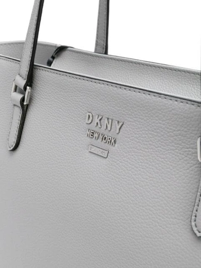 Shop Dkny Whitney Large Tote In Grey