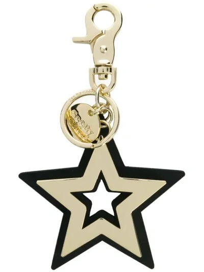 Shop See By Chloé Star Shaped Key Ring In Black