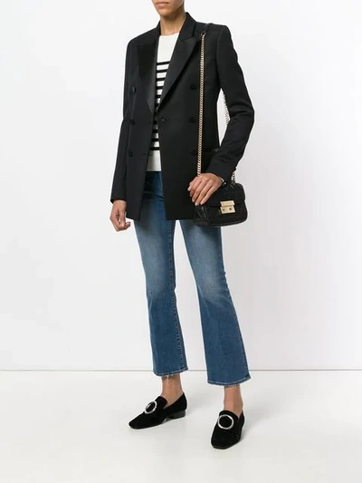 Shop Michael Michael Kors Sloan Small Shoulder Bag In Black