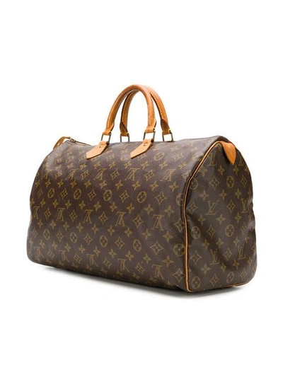 Pre-owned Louis Vuitton  Japanese Print Travel Bag In Brown