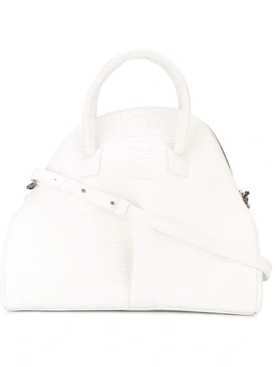 Shop Marsèll Large Half Moon Tote In White