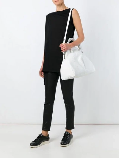 Shop Marsèll Large Half Moon Tote In White