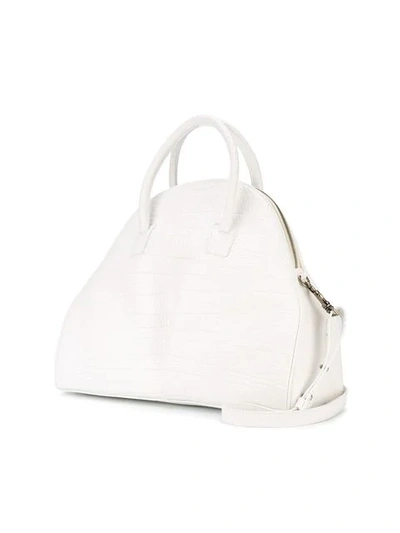 Shop Marsèll Large Half Moon Tote In White