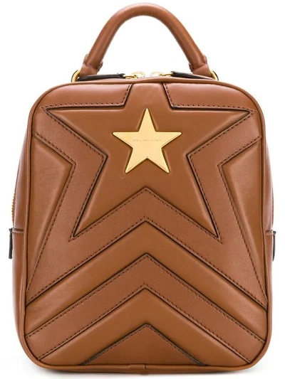 Shop Stella Mccartney Stella Star Backpack - Brown
