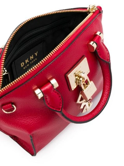 Shop Donna Karan Elissa Mini Tote Bag In Red
