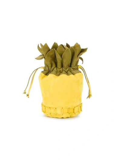 Shop Tomasini Ananas Shoulder Bag In Yellow