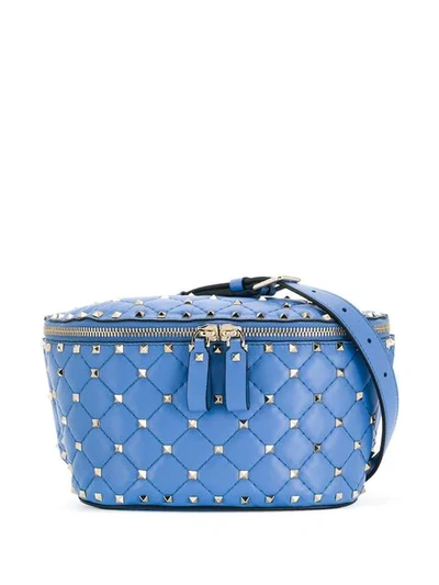 Shop Valentino Garavani Rockstud Spike Belt Bag In Blue