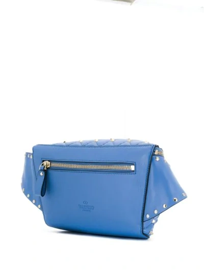 Shop Valentino Garavani Rockstud Spike Belt Bag In Blue