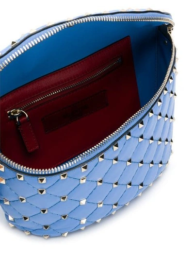 Shop Valentino Garavani Rockstud Spike Belt Bag In Blue