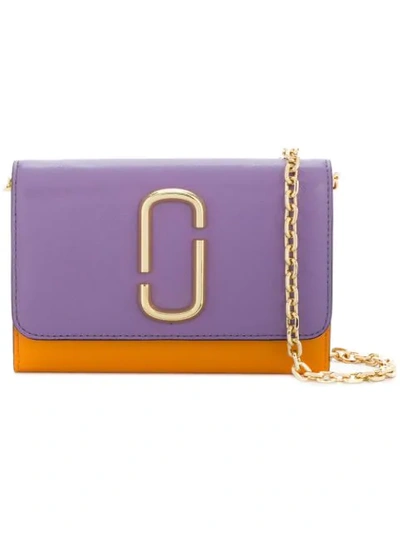 Shop Marc Jacobs Snapshot Chain Wallet In Yellow