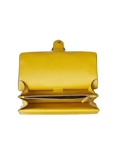 Shop Gucci Dionysus Small Crystal Shoulder Bag In Yellow