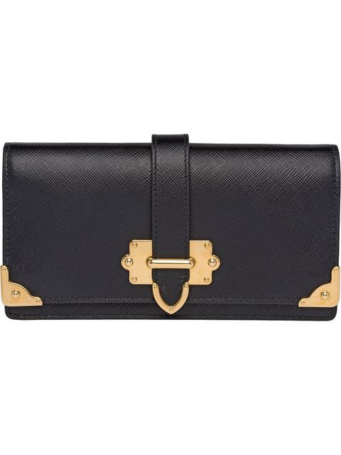 prada black clutch bag