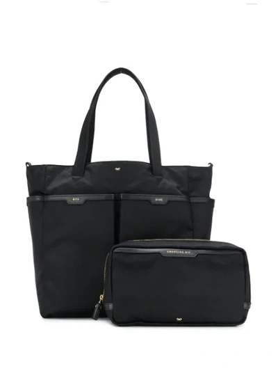 Shop Anya Hindmarch Bits & Bobs Tote In Black