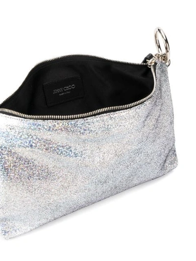 Shop Jimmy Choo Callie Clutch In Silver