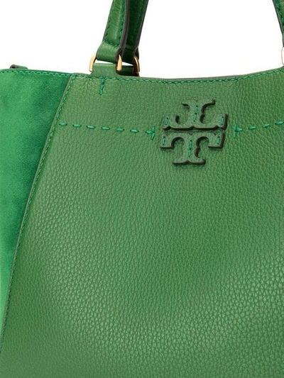 Shop Tory Burch Mcgraw Tote Bag - Green