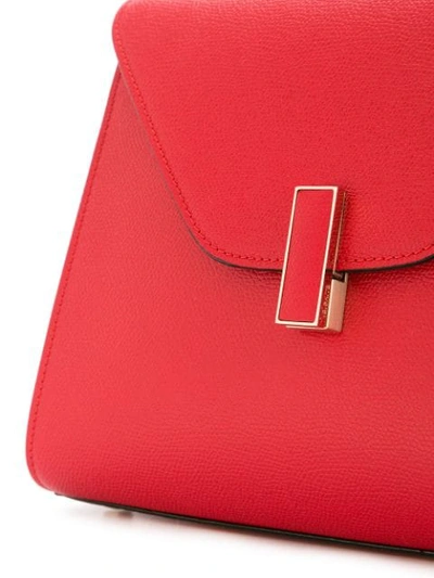 Shop Valextra Foldover Shoulder Bag In Red