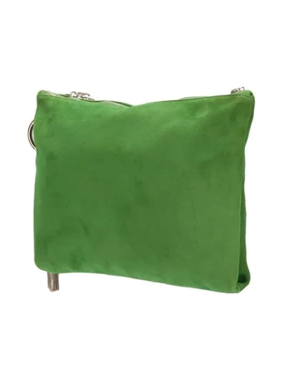 Shop Jimmy Choo Callie Clutch Bag In Green