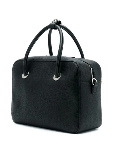 Shop Karl Lagerfeld Snaps Bowling Tote Bag In Black