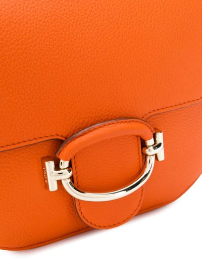 Shop Tod's Foldover Top Shoulder Bag In Orange