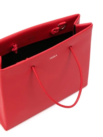 Shop Medea Tote Bag With Shoulder Strap In Red