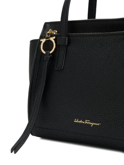 Shop Ferragamo Amy Tote In Black