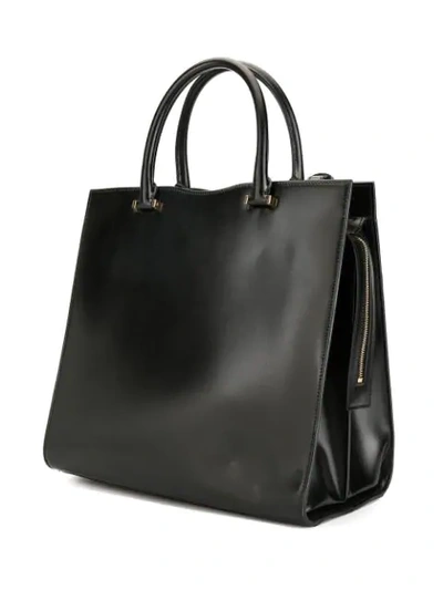 Shop Saint Laurent Large Uptown Tote Bag In Black