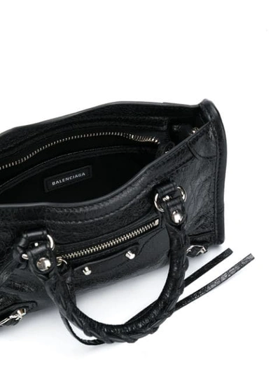 Shop Balenciaga Classic Nano City Bag In 1072 Black