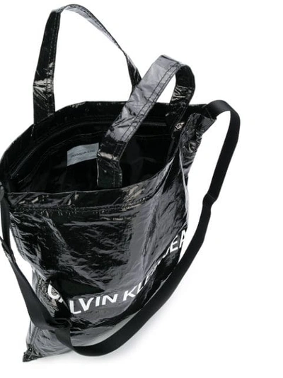 Shop Calvin Klein Jeans Est.1978 Logo Market Tote In Black