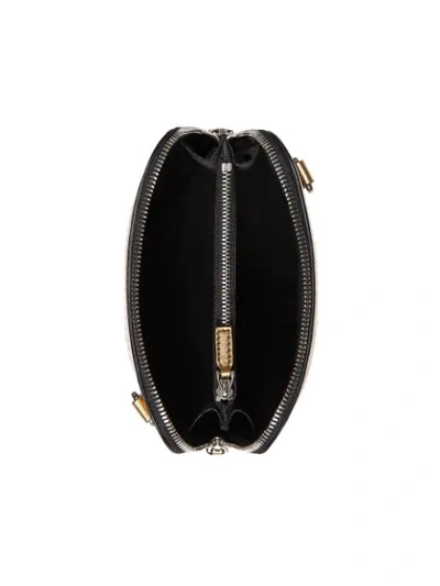 Shop Gucci Gold-tone Guccy Mini Leather Shoulder Bag In Metallic