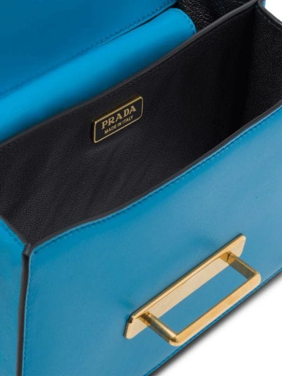 Shop Prada Cahier Bag In Blue