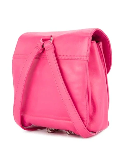 Pre-owned Chanel Vintage Line Cc Stitch Backpack - Pink