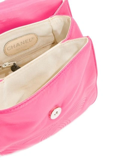 Pre-owned Chanel Vintage Line Cc Stitch Backpack - Pink