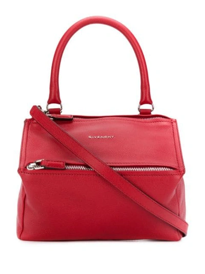 Shop Givenchy Pandora Bag In Red