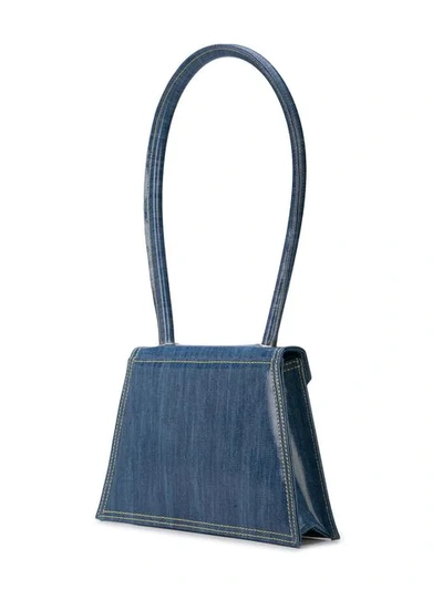 Shop Amélie Pichard Flat Denim Bag In Blue