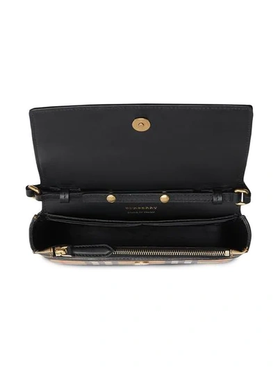 Shop Burberry Portemonnaie Mit Vintage-check In Black