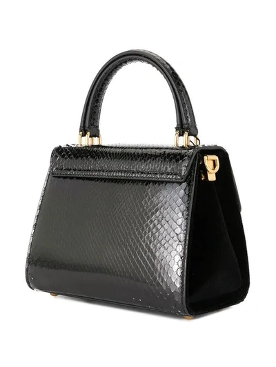 Shop Dolce & Gabbana Mini Welcome Shoulder Bag In Black