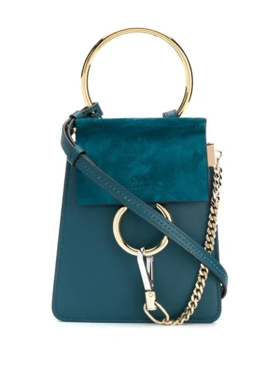 Chloé Blue Women's Faye Mini Bracelet Bag | ModeSens
