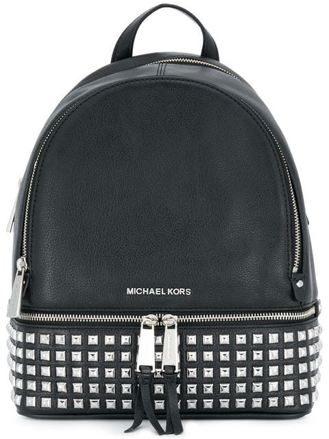 michael kors small black backpack